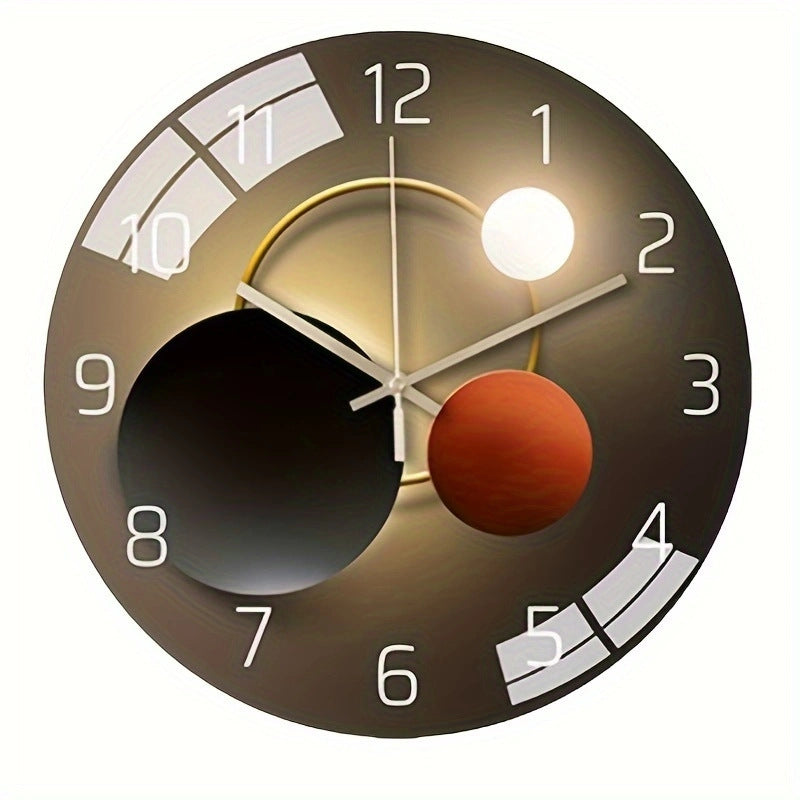 Silent Wall Clock – Modern Tempered Glass Decorative Clock