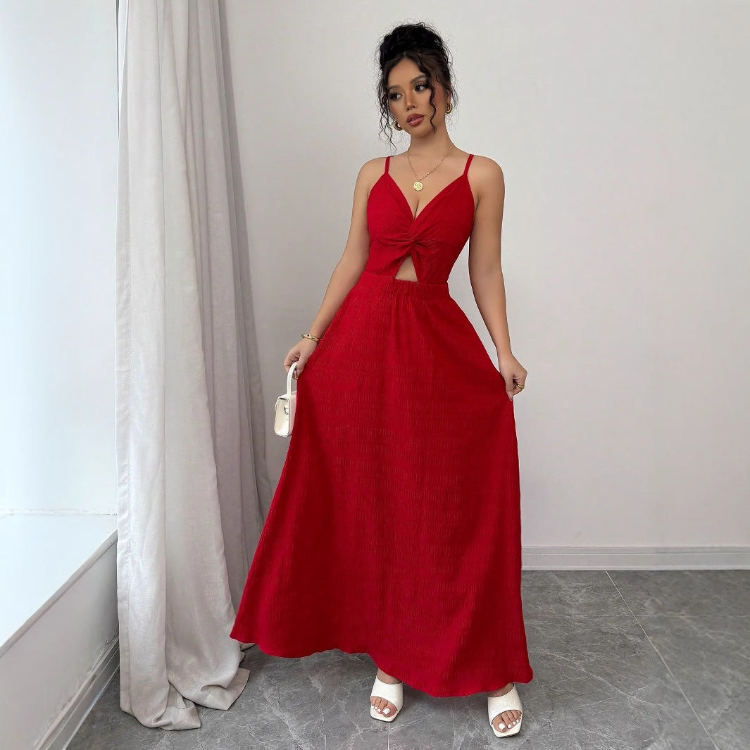 Beach Seaside Vacation Red Dress