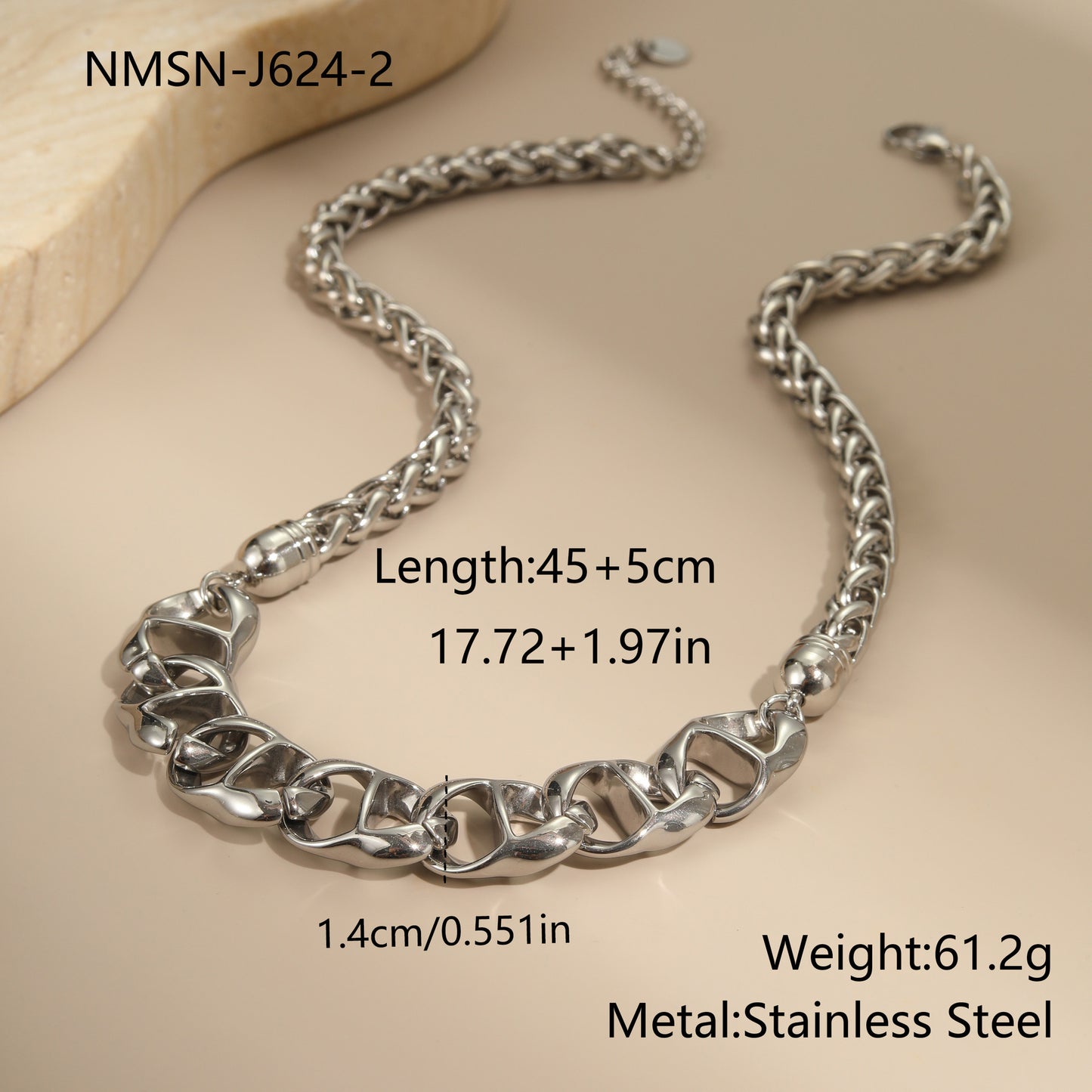 Gold Plated Stainless Steel Necklace