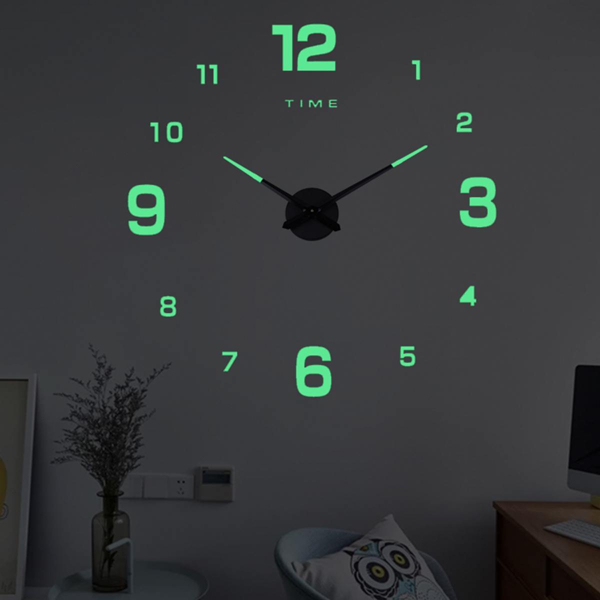 Modern Mirror Living Room Clock