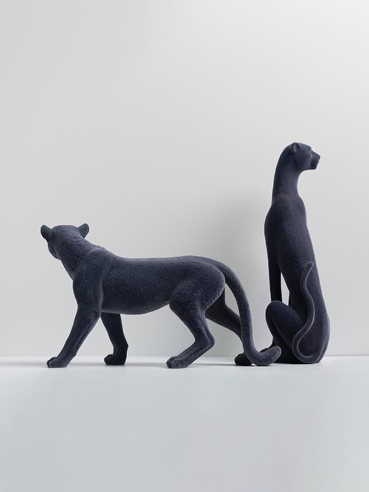 Golden Leopard Statue