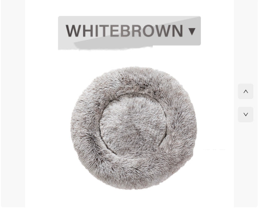 Cozy Round Cat Bed – Fluffy Winter Nest
