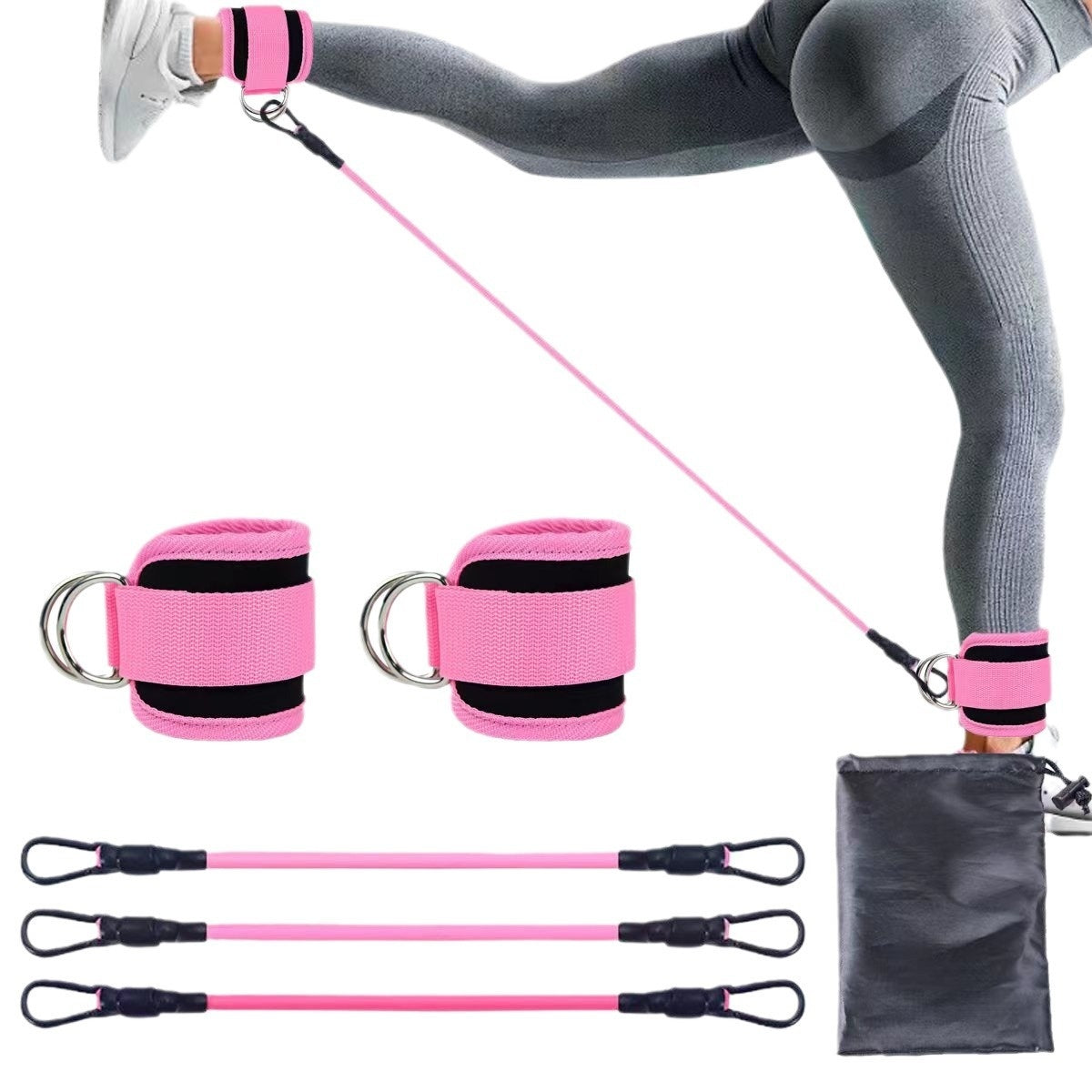 Ankle Resistance Bands for Leg & Glute Training