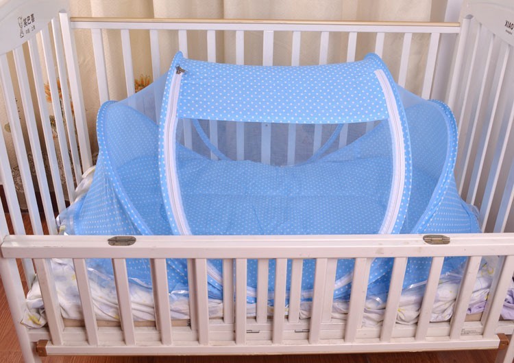 Foldable Baby Bed Net With Pillow Net