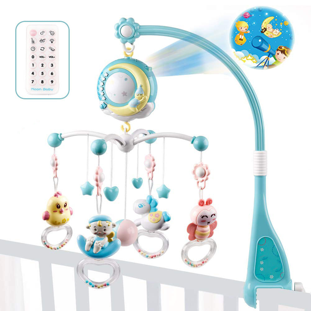 Baby Crib Mobile with Music & Projection