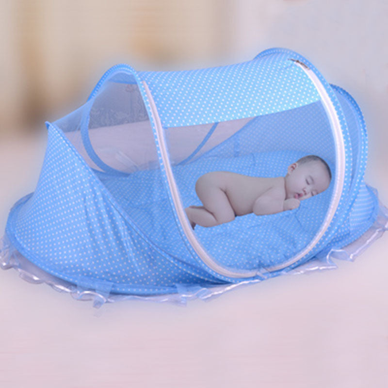 Foldable Baby Bed Net With Pillow Net