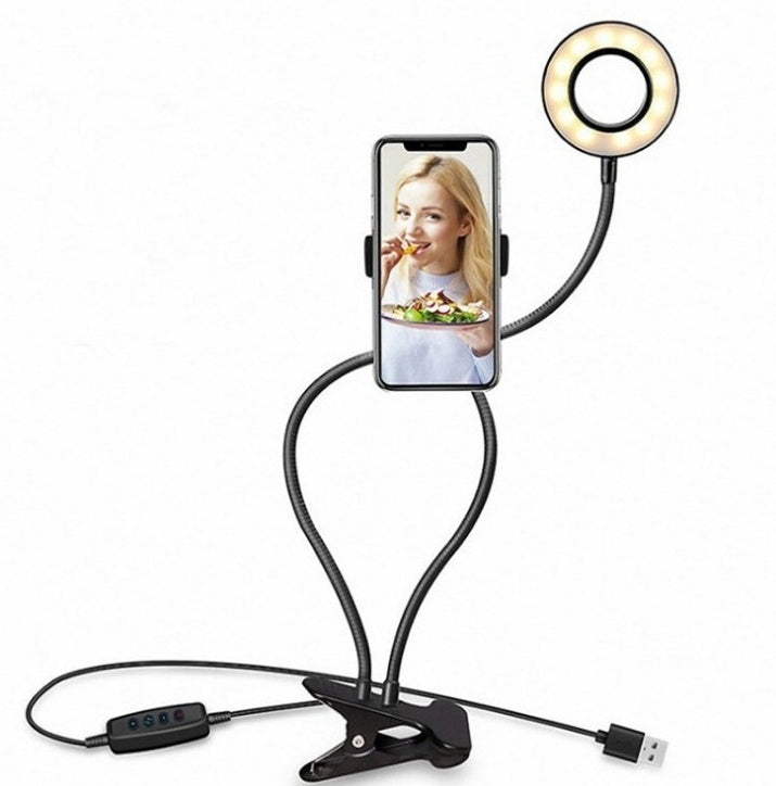 Mini LED Selfie Ring Light for Makeup & Live Streaming