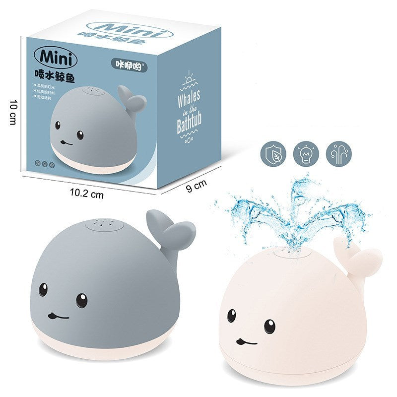 Baby Whale Bath Toy – Water Spray & Light