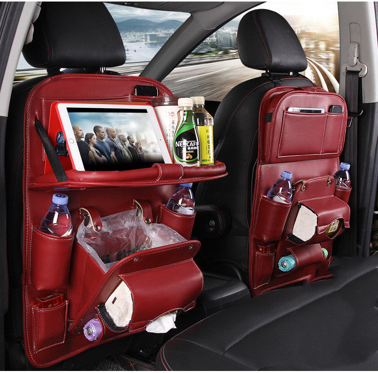 PU Leather Car Seat Organizer