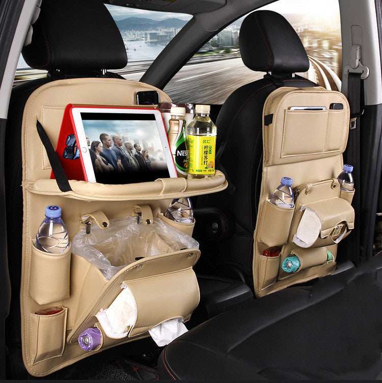 PU Leather Car Seat Organizer
