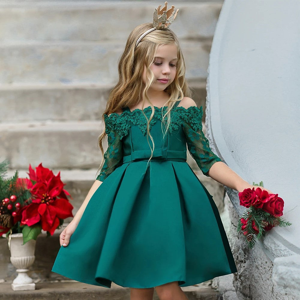 Kids Girls Dress and Skirt Set