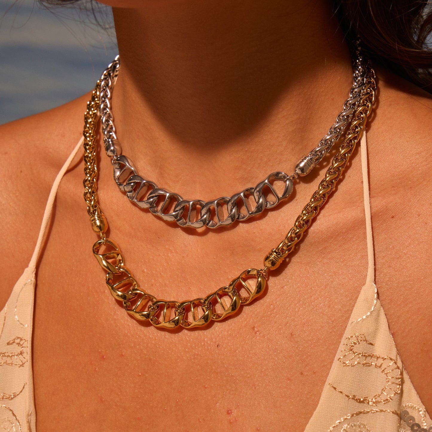 Gold Plated Stainless Steel Necklace