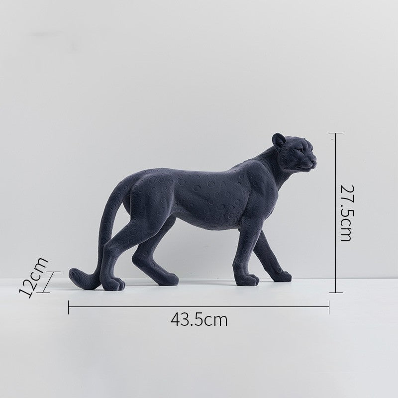 Golden Leopard Statue