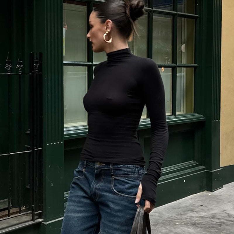 Women's Slim Fit Knitted Crop Top