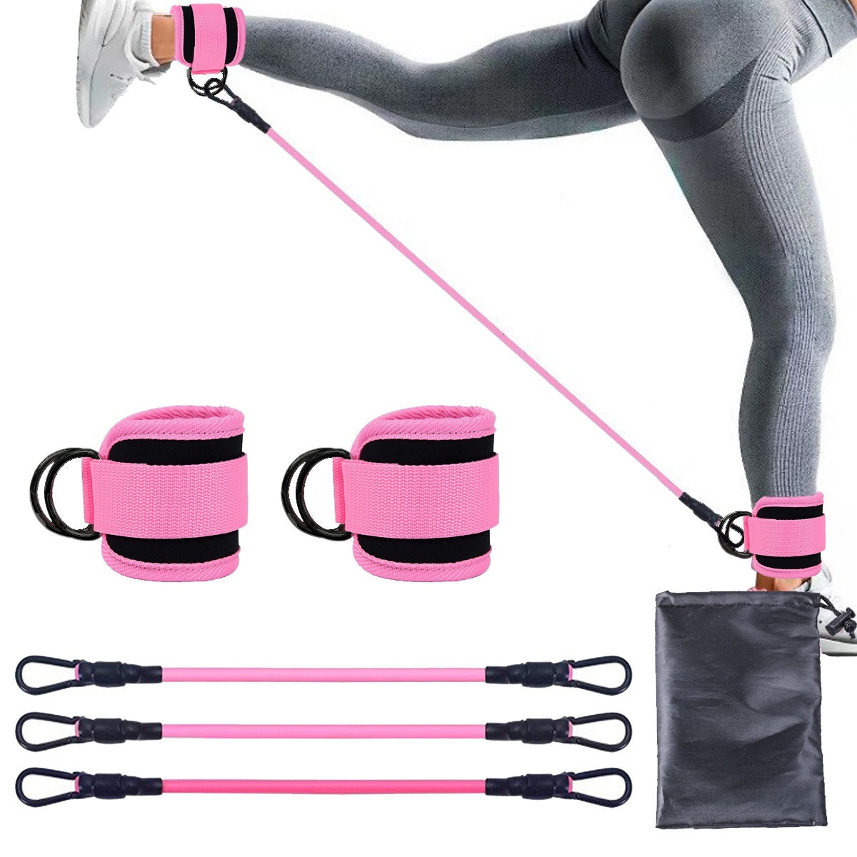 Ankle Resistance Bands for Leg & Glute Training