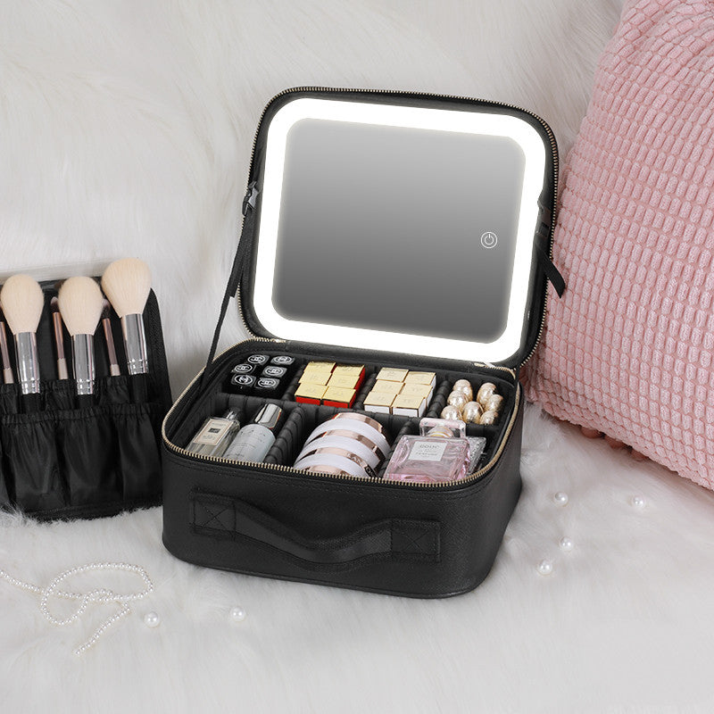 Smart LED Makeup Bag with Mirror
