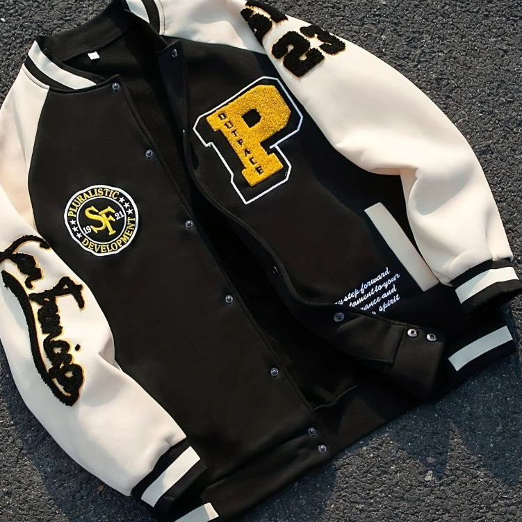 Contrast Stitch Men’s Jacket