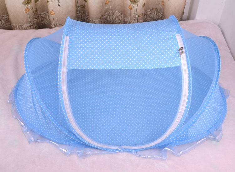 Foldable Baby Bed Net With Pillow Net