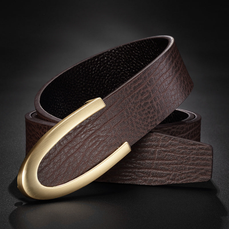 Premium Leather Buckle Belt