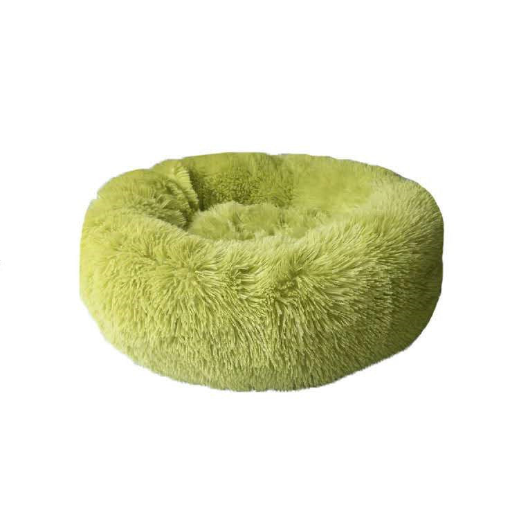 Cozy Round Cat Bed – Fluffy Winter Nest