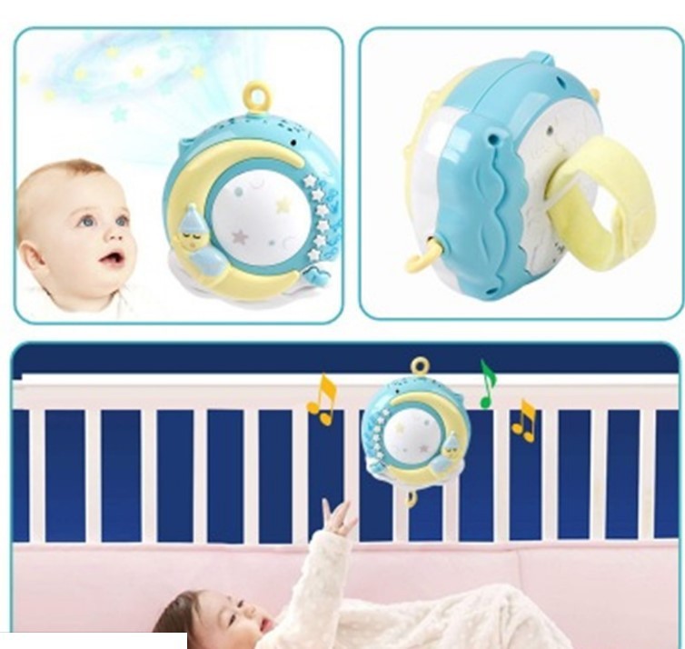 Baby Crib Mobile with Music & Projection