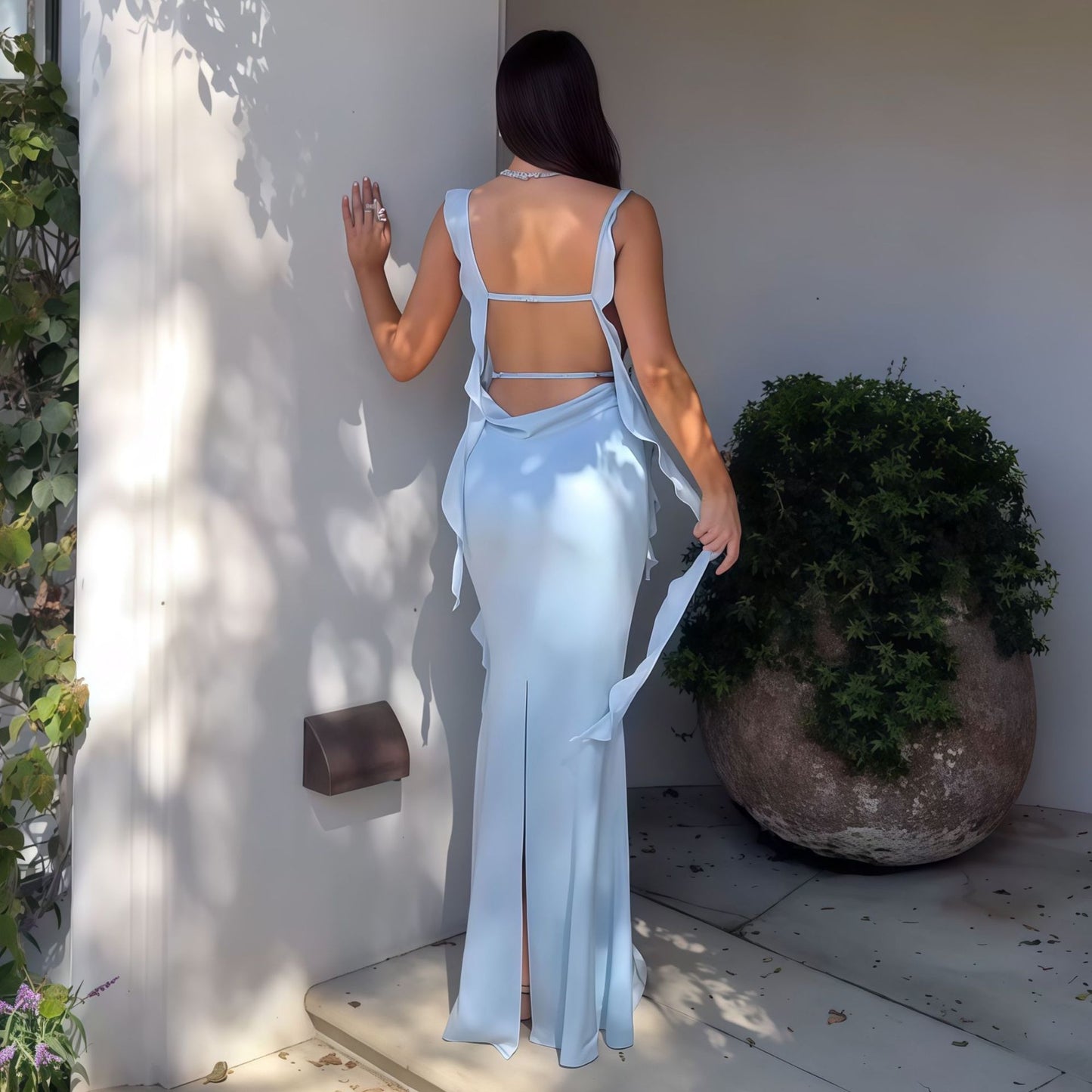 Ruffle Summer Tube Dress