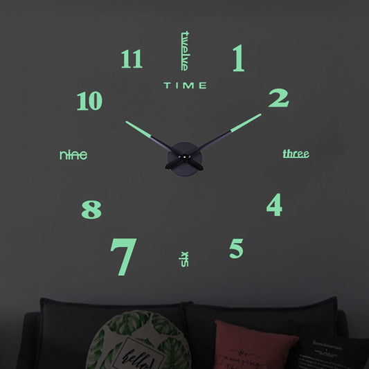 Modern Mirror Living Room Clock