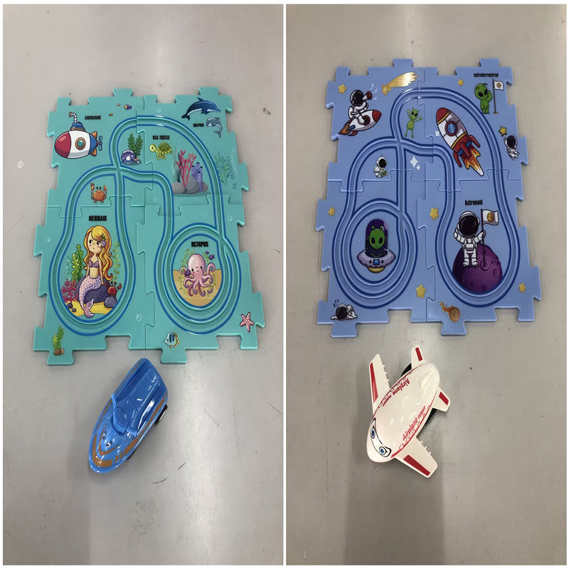 Kids Electric Railroad Puzzle Toy