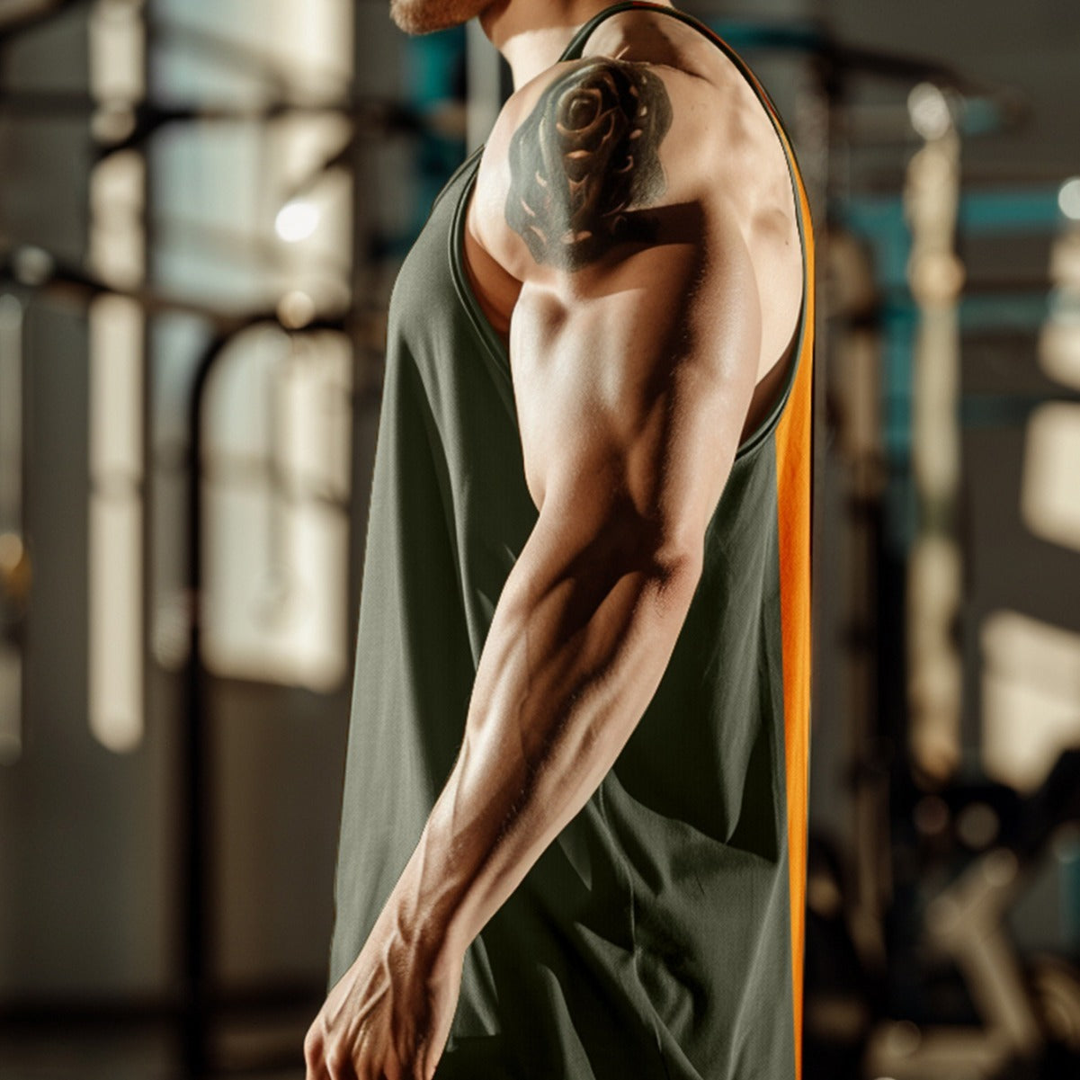 Loose Sleeveless Men's Fitness Undershirt