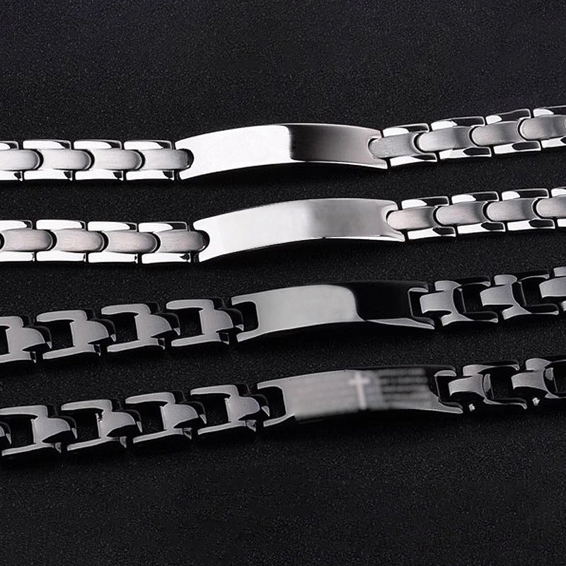 Stainless Steel Blank Curved Bracelet