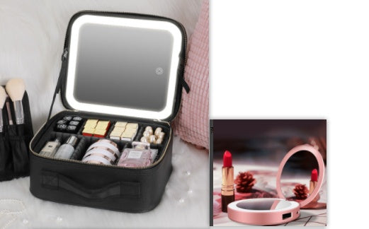 Smart LED Makeup Bag with Mirror