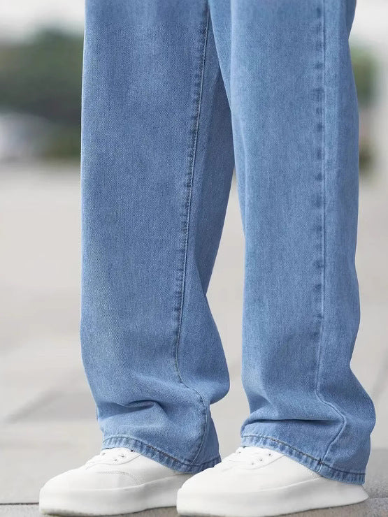 Men's Loose Straight Denim Jeans