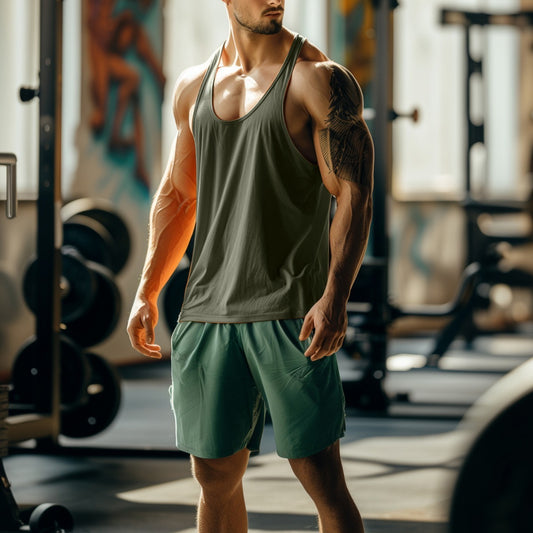 Loose Sleeveless Men's Fitness Undershirt