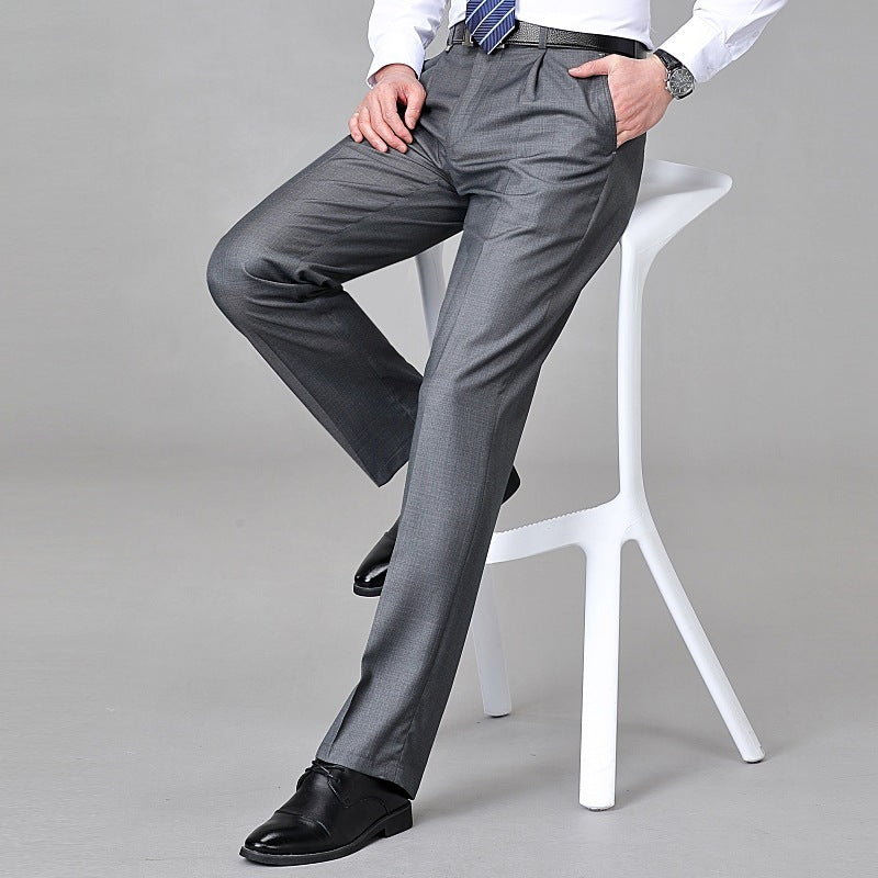 Men's Mulberry Silk Loose Fit Straight Pants