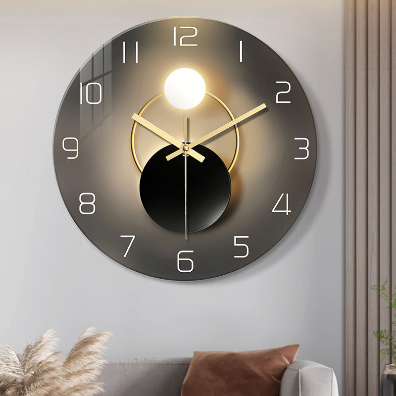 Silent Wall Clock – Modern Tempered Glass Decorative Clock