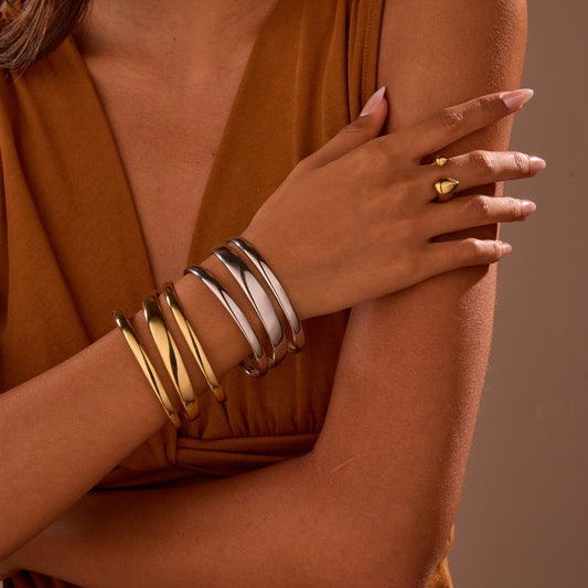 Stainless Steel Opening Bracelet