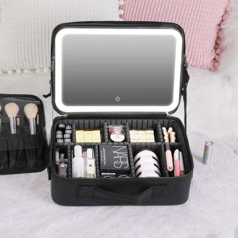 Smart LED Makeup Bag with Mirror