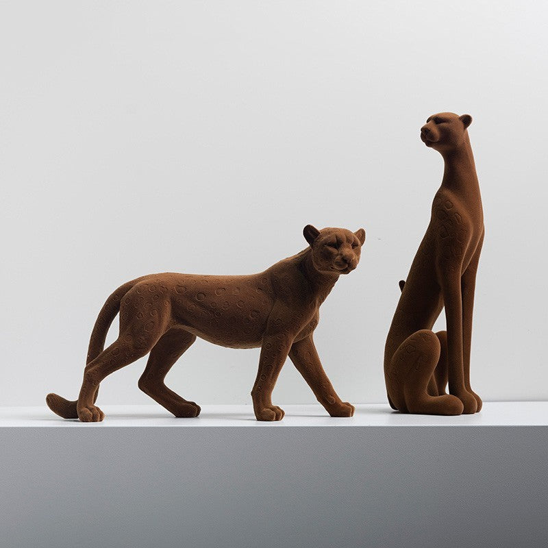 Golden Leopard Statue