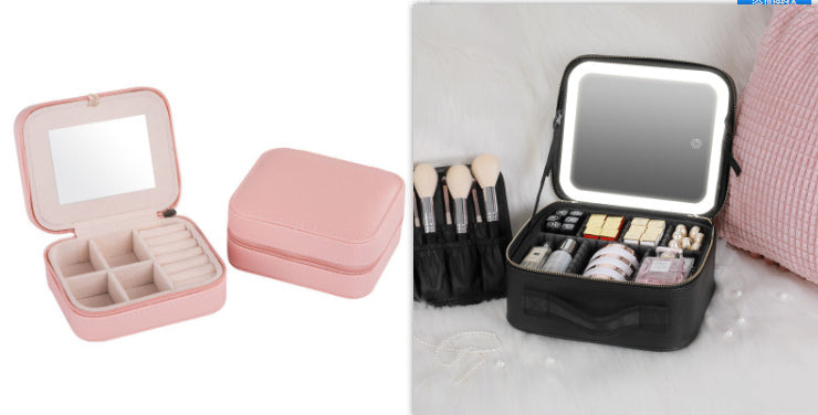 Smart LED Makeup Bag with Mirror