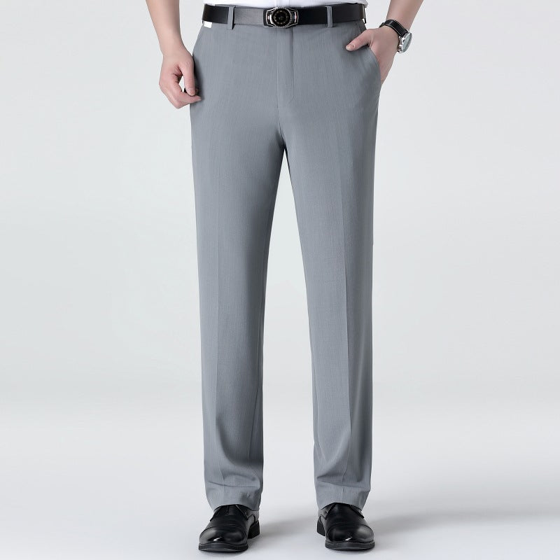 Men's Mulberry Silk Loose Fit Straight Pants