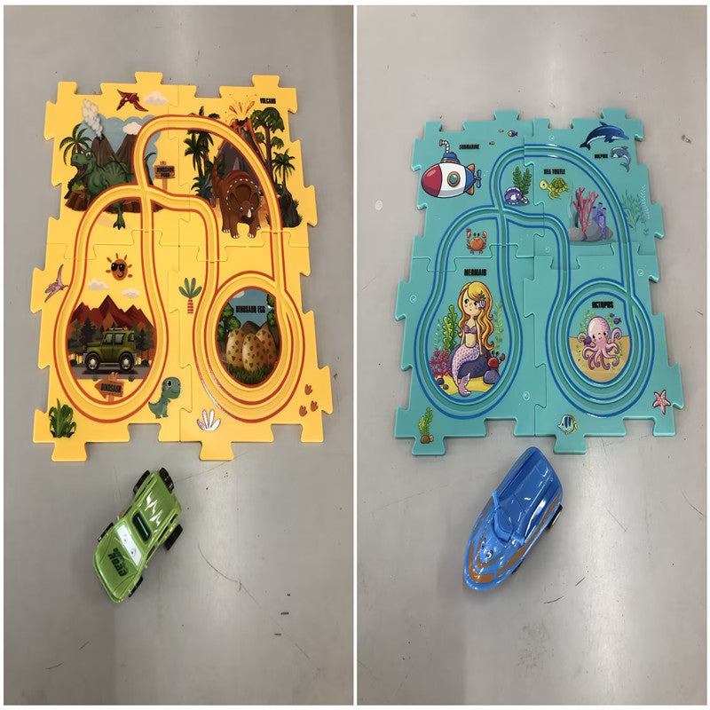 Kids Electric Railroad Puzzle Toy