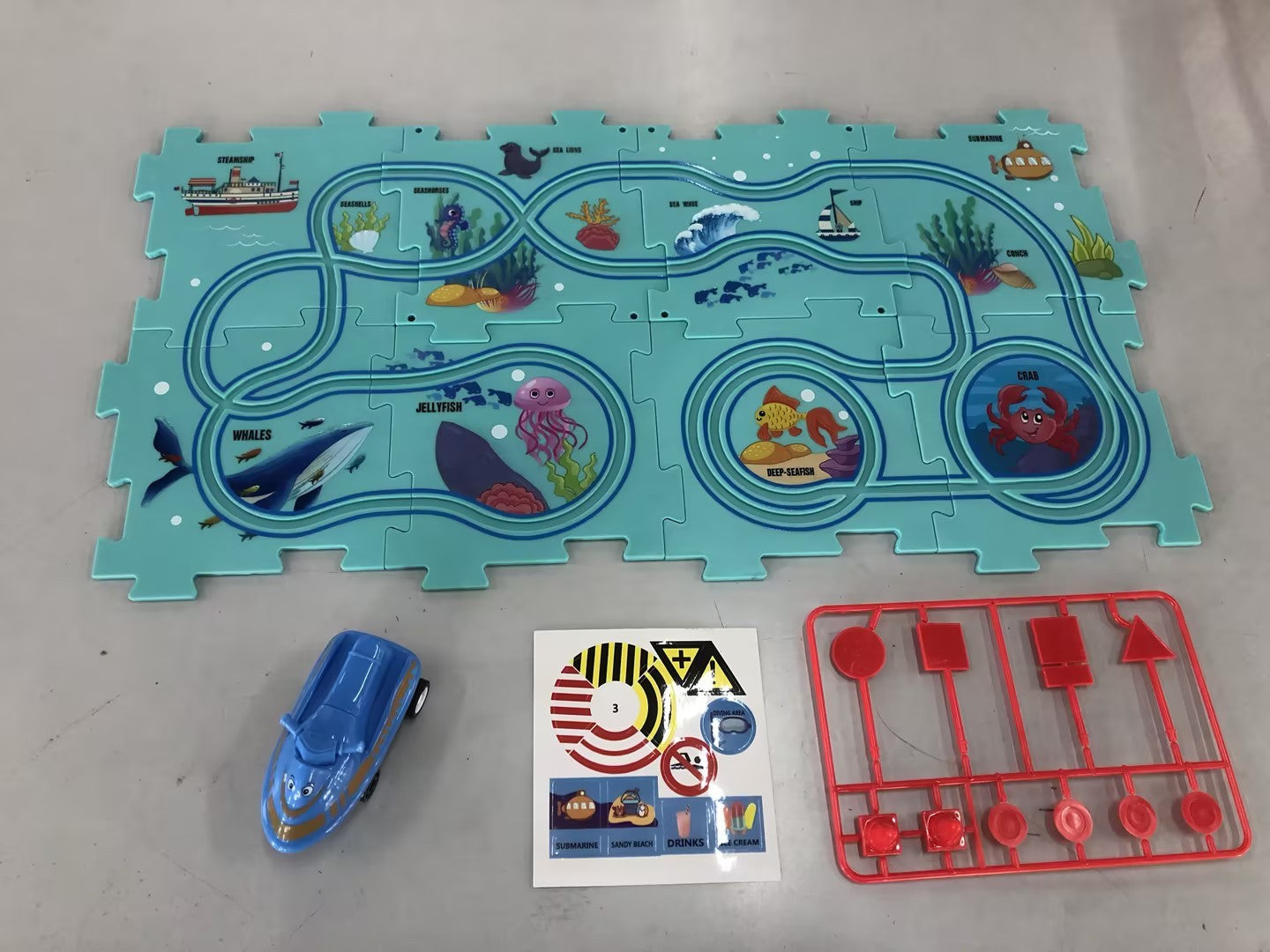 Kids Electric Railroad Puzzle Toy