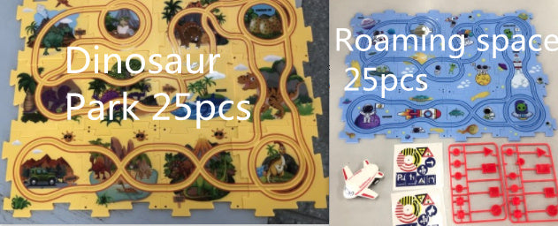 Kids Electric Railroad Puzzle Toy