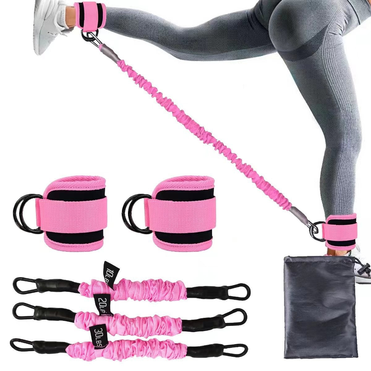 Ankle Resistance Bands for Leg & Glute Training