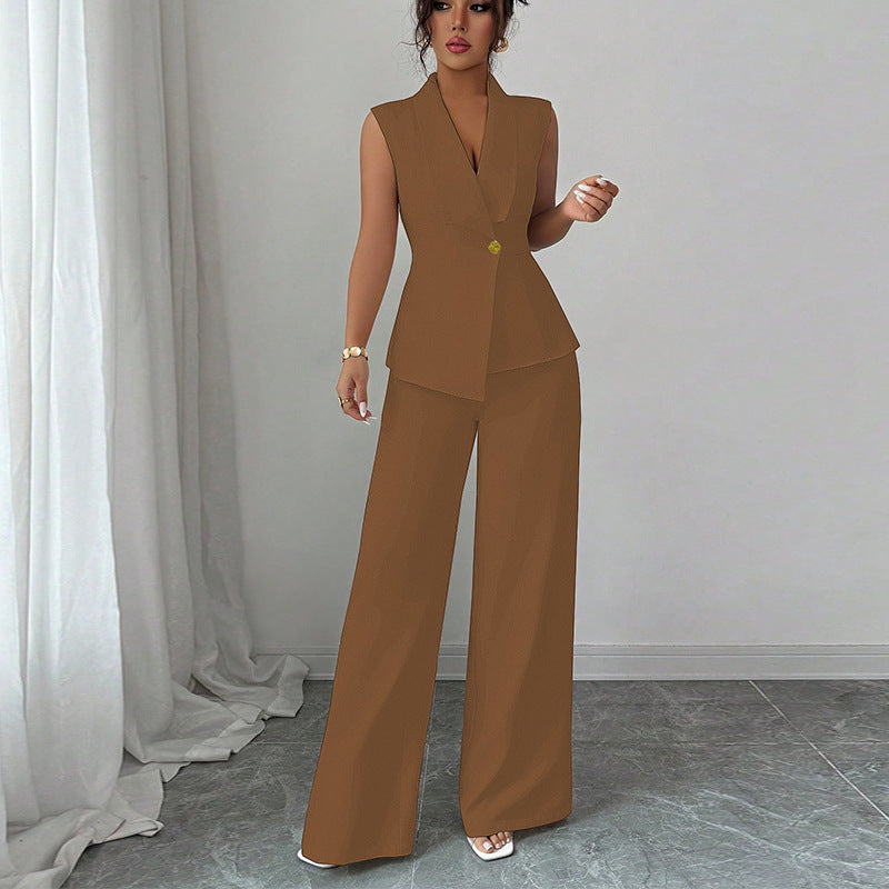 Chic Straight-Leg Suit Set