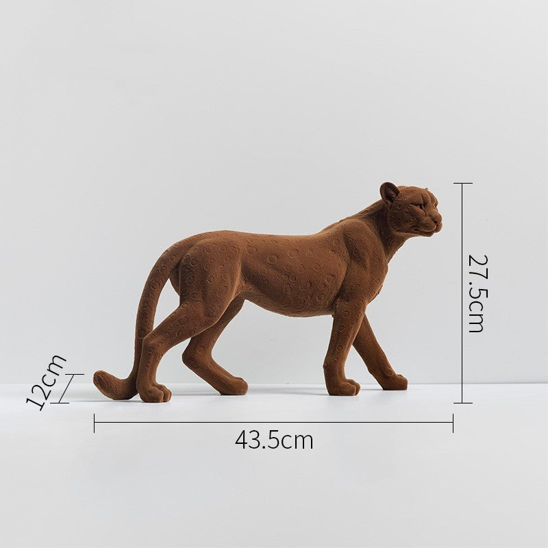 Golden Leopard Statue