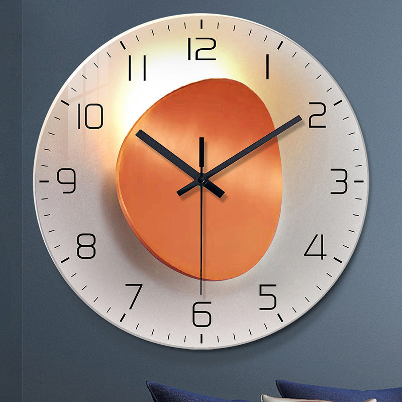Silent Wall Clock – Modern Tempered Glass Decorative Clock