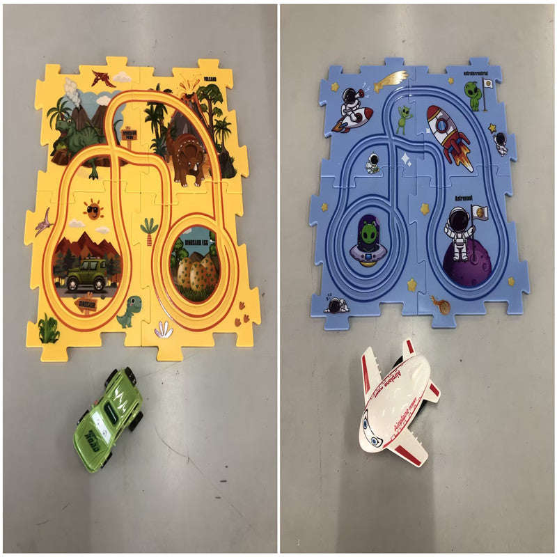 Kids Electric Railroad Puzzle Toy