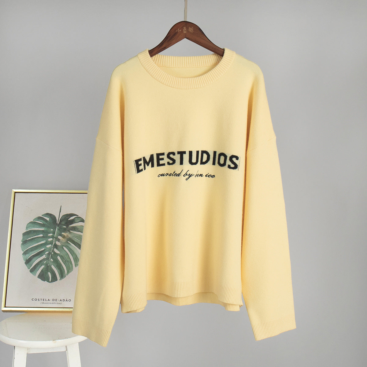 Women’s Loose Embroidered Knit Sweater
