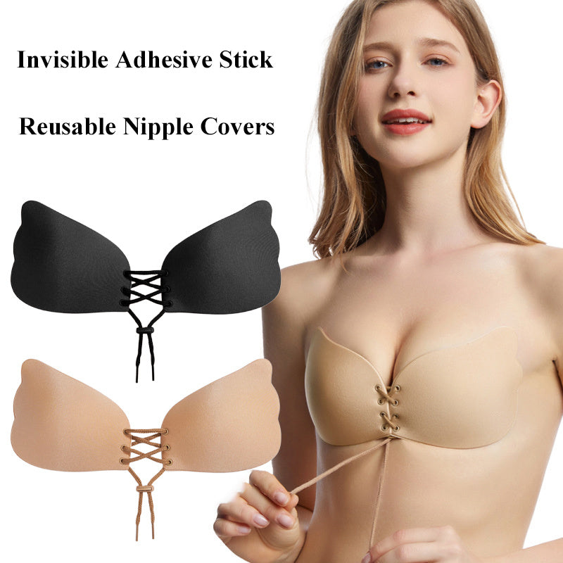 Large Strapless Push-Up Adhesive Bra